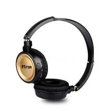 PTron Trips Bluetooth Headset Wireless Stereo Headphone With Mic For All Smartphones (Gold)