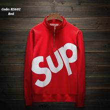 Zipper High Color Winter Sweatshirt