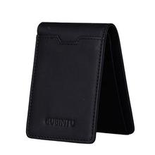 GUBINTU Purses Men's Genuine Leather Wallet Slim Front