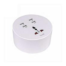 Budi M8J308E 4 USB Port Home Charger With General Socket (EU Plug 1.5M)