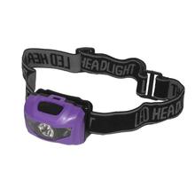 Purple Waterproof LED Head Lamp Light