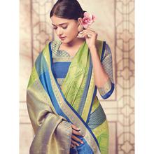 Stylee Lifestyle Green Banarasi Silk Jacquard Saree (1755)