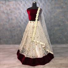 Semi Stitched Party Wear Semi Net Lehenga Choli