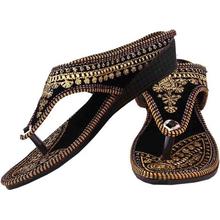 Women Black Flats Sandal