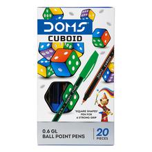 Doms Cuboid Ball Point Pen- 20 Pcs Pack