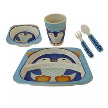 Yookidoo  Blue Penguin Printed Meal Set For Kids