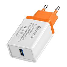 Quick Charge 3.0 2.0 USB EU Plug Charger Travel Wall 5V 3.5A Fast Charge Adapter For Samsung Xiaomi Tablets Mobile Phone Charger