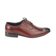 Coffee Brown Lace-Up Formal Shoes For Men