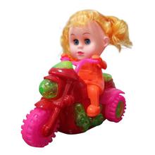 Multicolored Battery Operated Doll On Motorcycle For Kids - BL-0063