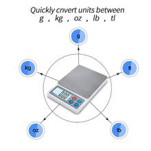 Toprime Digital Gram Scale, Mini Size Food Scale 600g x 0.01g, High Precision Pocket Scale with LCD display and 1 Tray, Stainless Steel, PCS, Convert Unit - White