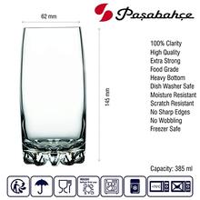 Pasabahce Water Glass, Sylvana,385 ml, Set of 6