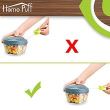 Home Puff HP-MINI-CHPR Vegetable Chopper with 3 Stainless Steel Blade,