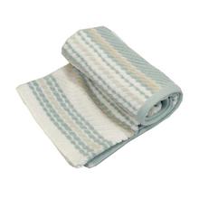 Light Blue Printed Medium Sized Cotton Bath Towel