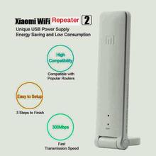 Network Device Smart WiFi Range Extender, Xiaomi Repeater 2 WiFi Signal Booster Universal WiFi Amplifier 300Mbps 802.11n Wireless USB WiFi Extenders Signal Booster (White)