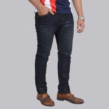 Black Washed Slim Fit Jeans For Men - T6-B