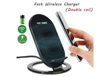 2-COILS FAST WIRELESS CHARGER STAND