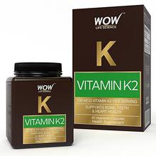 Wow Vitamin K2 100 Mcg Vegetarian Capsules - 60 Count