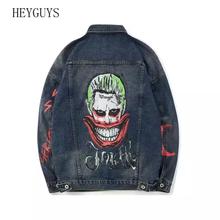 Joker Printed Hip Hop Denim Jackets