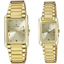 Titan Bandhan Analog Champagne Dial Couple's Watch - 531193YM06