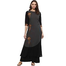 ZIYAA Women's Synthetic a-line Kurta