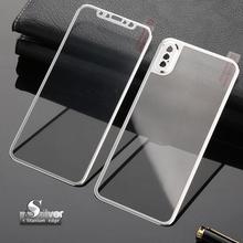 Tempered Glass For iPhone X Full 3D Curved Edge Front + Back