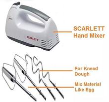 Scarlett 7 Speed Hand Mixer With 4 Pcs Stainless Blender