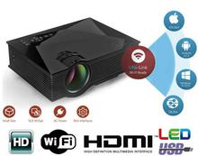 130" Big Screen 3D LED Portable 1200 Lumen WiFi Projector HD