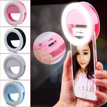 Rechargeable LED Ring Selfie Light For Smartphones