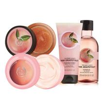 The Body Shop Combo Of Pink Grepfruit Bath Essentials (Body Butter, Body Scrub, Body Shower Gel and Body Sorbet) - Set Of  4