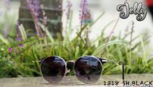 GREY JACK Round Black Lens Cat Eye SunGlasses with Golden Frame