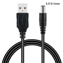 USB to 5.5mm/2.1mm 5 Volt DC Barrel Jack Power Cable