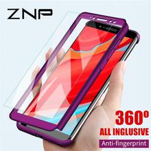 ZNP Full Cover Phone Case For Xiaomi Redmi S2 6A 6 Pro 5 Plus 5A Shockproof Protective Case For Redmi 5 Plus Note 5A With Glass