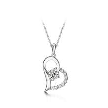 Silver S925 CZ Stone Heart Shaped Pendant For Women-03P