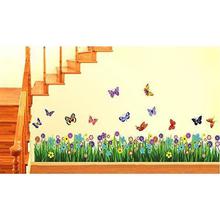 Decals Design 'Walking in the Garden Flower' Wall Sticker (PVC