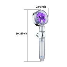 Pressurized Shower Head Interesting Handheld Shower with Visible Rotating Fan 360-degree Rotation Removable Shower Head