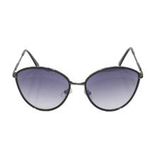 Black Metal Cat Eye Sunglasses For Women