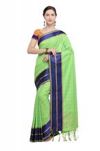 Stylee Lifestyle Green Art Silk Jacquard Saree  (1906)