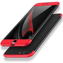 360° Protective Case For iPhone 7 Plus - Red/Black