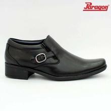 MAX 9518 Side Buckle Design Slip On Formal Shoes For Men- Black