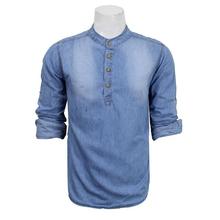 Men's Denim Kurta Shirt