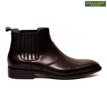 Gallant Gears Black Leather Chelsea Boots for Men (H31-2)