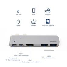 Baseus Thunderbolt Type-C USB 3.1 HUB for MacBook Pro Dual USB-C HUB with HDMI