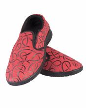 Shikhar Men's Red Printed Slip On Loafers