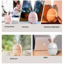 300ML Air Humidifier Cute Rabbit Ultra-Silent USB Aroma Essential