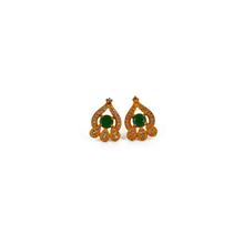 Spade Emerald Stud Earrings