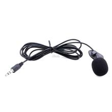 3.5mm Clip On Mini Microphone Lapel Tie Hands Free Lavalier Mic For Laptop PC