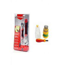 Snap n Grip Combo of Screw Driver Kit & Wrenches