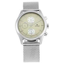 Titan Analog Champagne Dial Women'S Watch - 2558Sl02