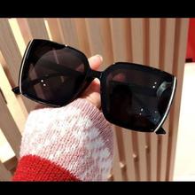 Side Line Black Square Sunglasses For Women