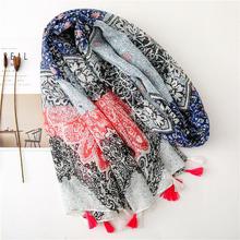 Korean Style Sun Protection Premium Printed Scarves For